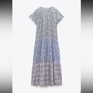 Zara patchwork midi dress